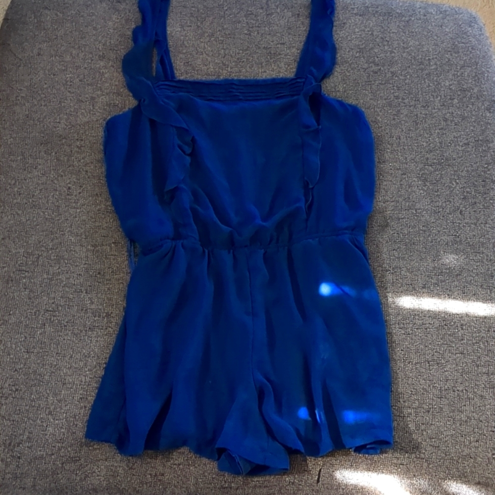 Princess Vera Wang Blue Short Jumpsuit